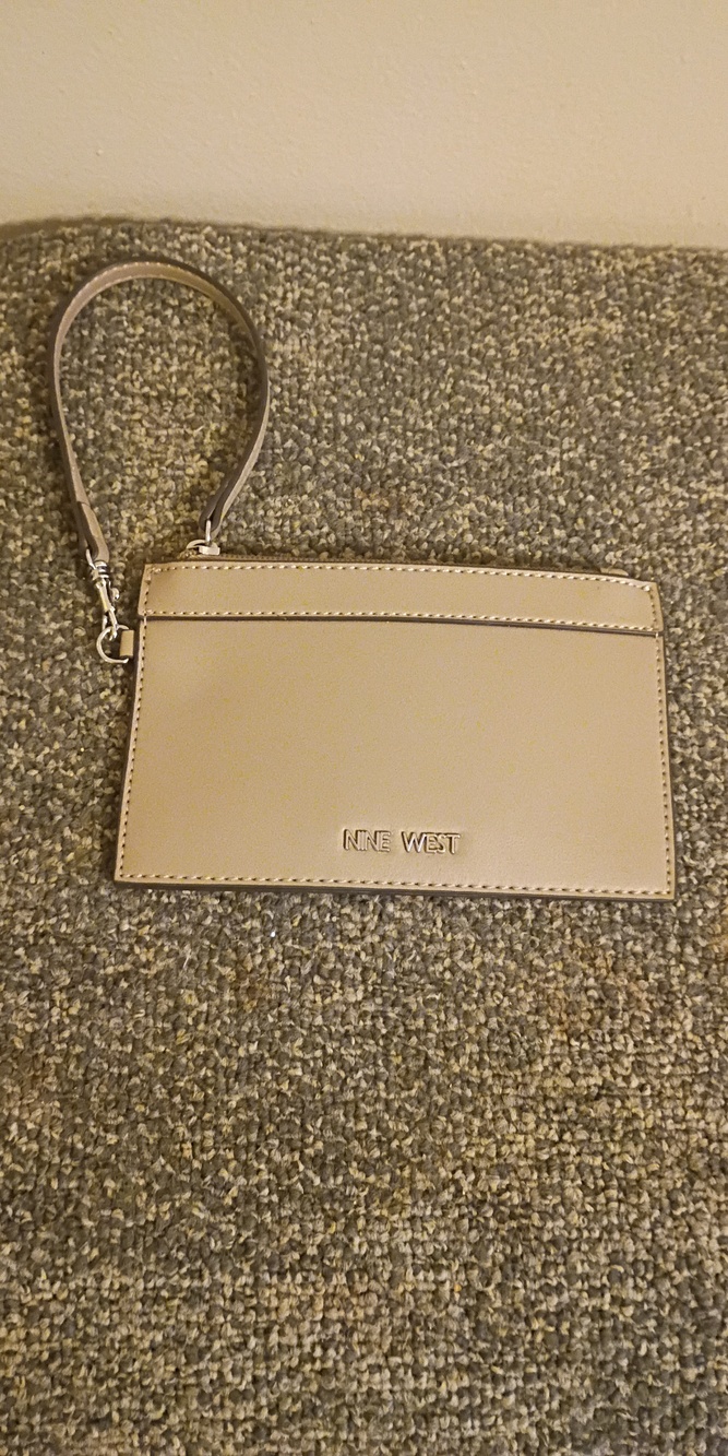 Nine West Taupe Wristlet Clutch